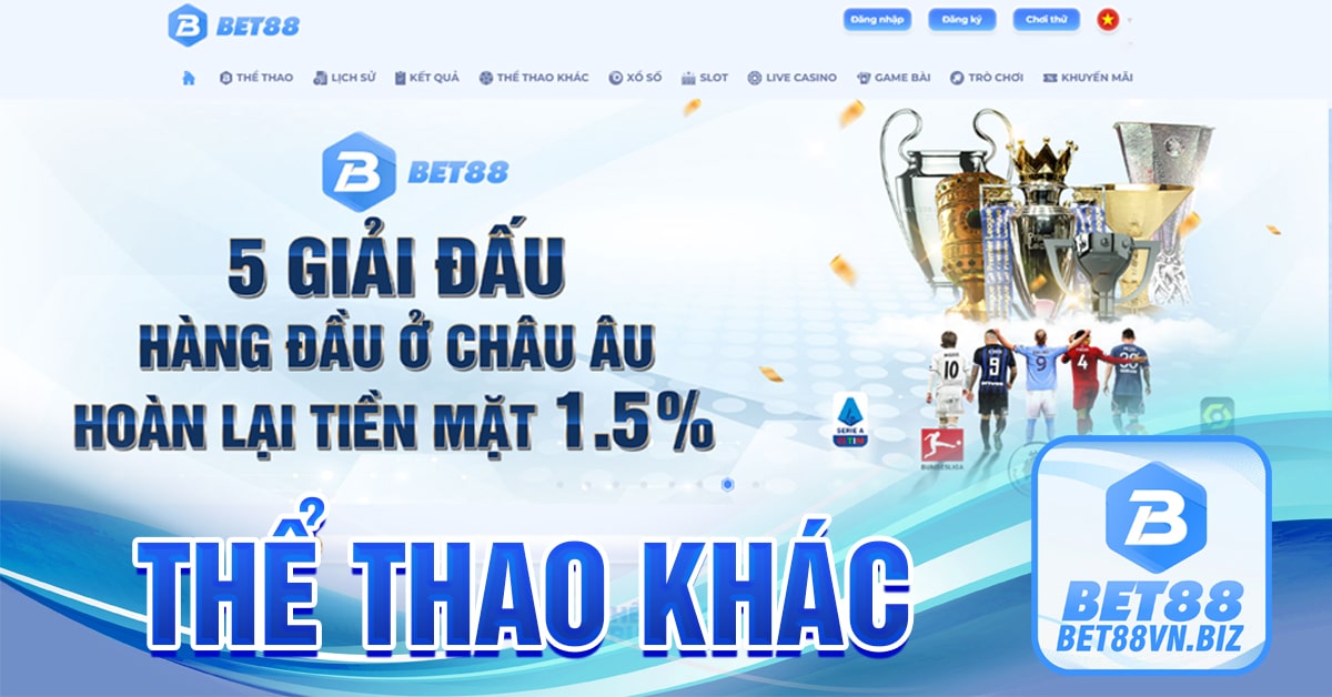 Cá cược thể thao khác tại BET88