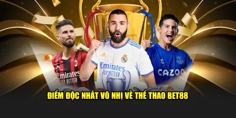 Những đặc điểm độc nhất vô nhị về thể thao Bet88